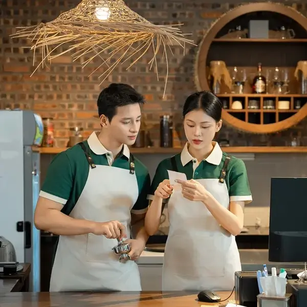 Tạp dề quán cafe, Tạp dề cafe, tạp dề quán cà phê, tạp dề pha chế.